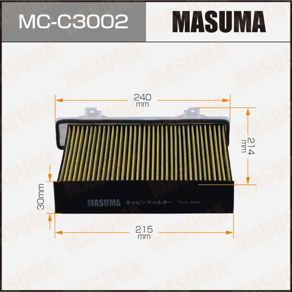 Салонный фильтр AC3504 MASUMA PAJERO, MONTERO/ V87W, V88W, V93W, V98W (1/20)