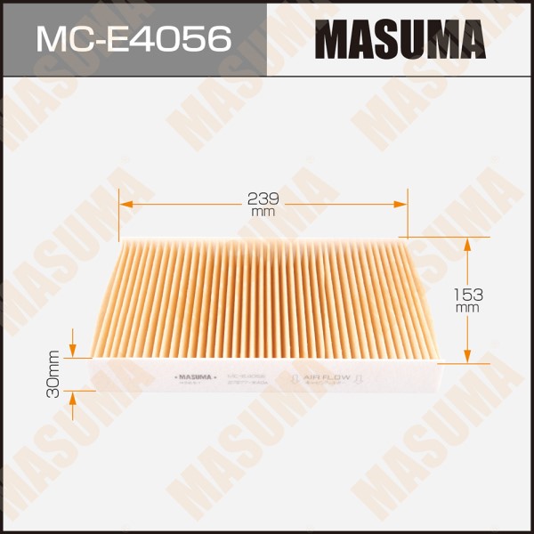 Салонный фильтр MASUMA NISSAN JUKE 10- /RENAULT/ FLUENCE / V1600 09- (1/40)