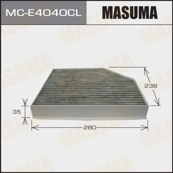 Салонный фильтр MASUMA угольный AUDI/ A4, A5, Q5/ V1800, V4200 07- (1/40)