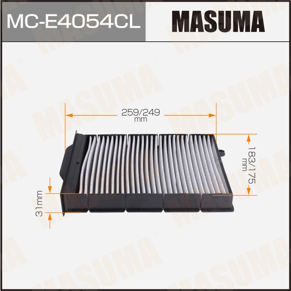Салонный фильтр MASUMA угольный RENAULT/MEGANE II/ V2000 02- (1/40)