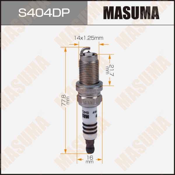 Свеча зажигания MASUMA  DOUBLE PLATINUM (PZFR6R)