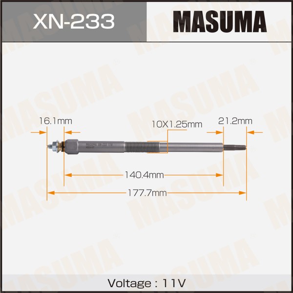 Свеча накаливания MASUMA  CP-72 /YD25   (1/10/100)