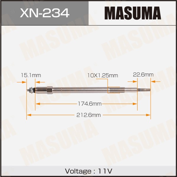 Свеча накаливания MASUMA  CP-73 /ZD30DDT  (1/10/100)