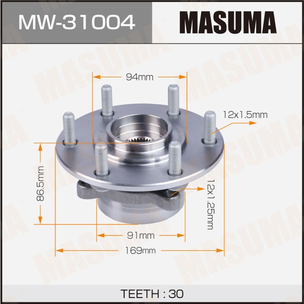 Ступичный узел MASUMA front MITSUBISHI PAJERO / V87W, V97W