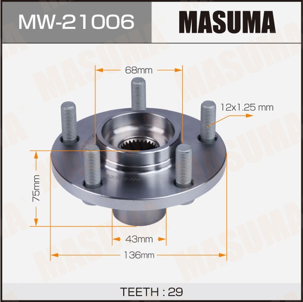 Ступичный узел MASUMA front NISSAN X-TRAIL / T30