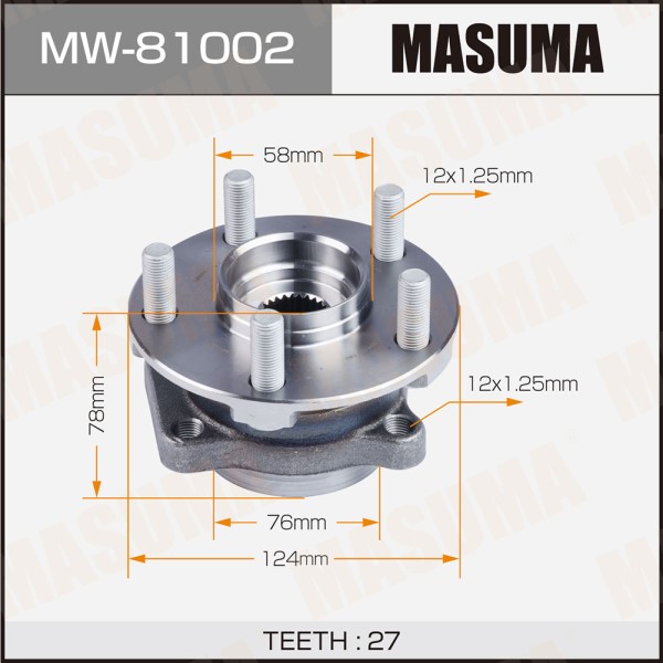 Ступичный узел MASUMA front SUBARU FORESTER, IMPREZA / SJG,GP6 (with ABS)