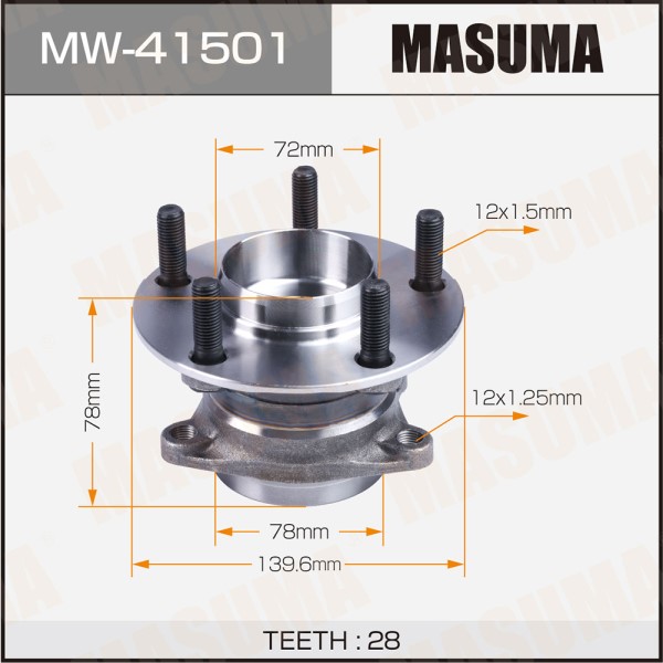 Ступичный узел MASUMA rear MAZDA CX-7 / ER3P
