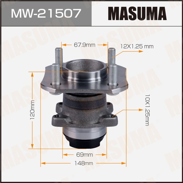 Ступичный узел MASUMA rear NISSAN TIIDA / C11X (with ABS)
