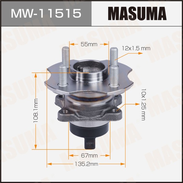 Ступичный узел MASUMA rear TOYOTA YARIS, IST / NCP30, NCP60