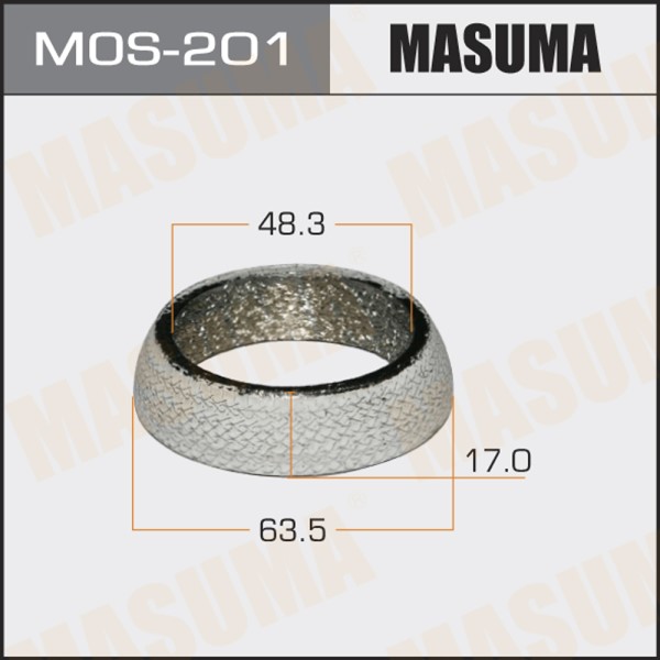 Уплотнительное кольцо под выхлопной коллектор MASUMA 48.3 x 63.5 x 17 mm