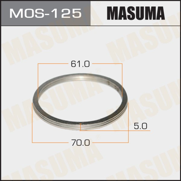 Уплотнительное кольцо под выхлопной коллектор MASUMA 61 х 70