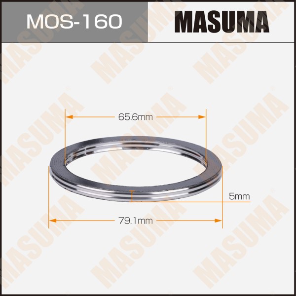 Уплотнительное кольцо под выхлопной коллектор MASUMA 65.6 x 79.1