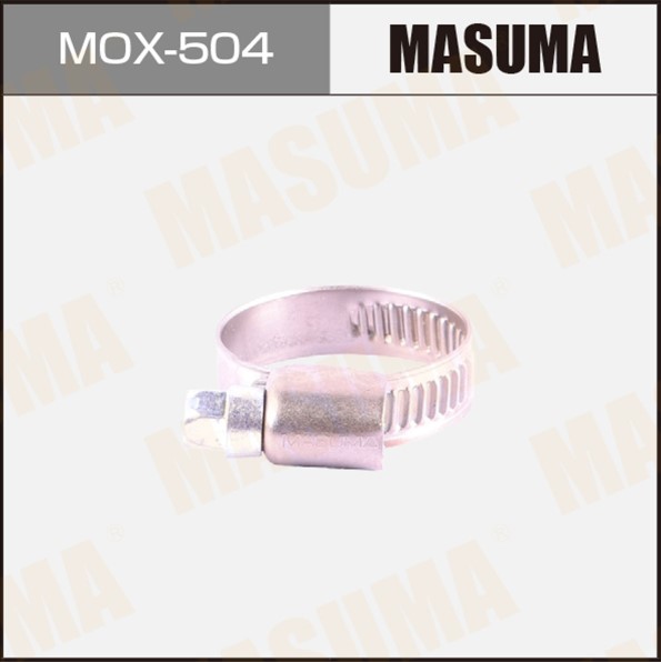Хомут червячный MASUMA, 16-27mm / H-9mm (нержавеющая сталь) (уп10)
