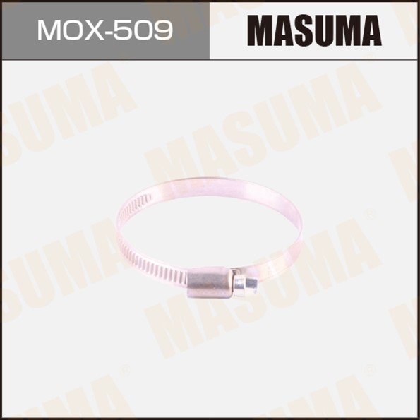 Хомут червячный MASUMA, 50-70mm / H-9mm (нержавеющая сталь) (уп10)