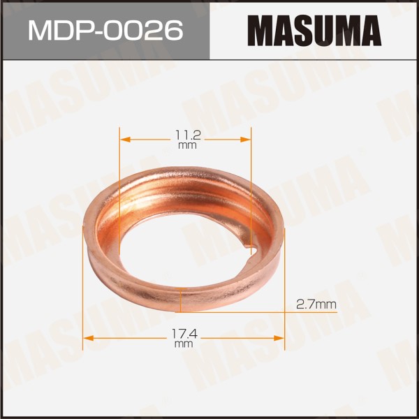 Шайба (прокладка) для болта маслосливного MASUMA, NISSAN 11.2x17.4x2.7 [уп.50]