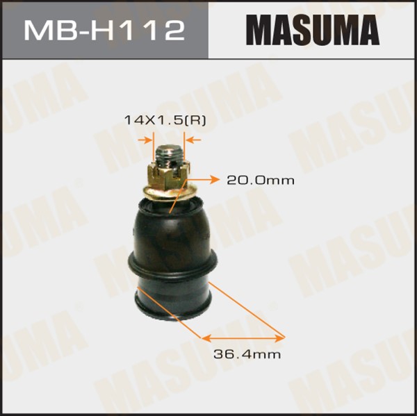 Шаровая опора MASUMA  front low HONDA FIT/ GE6, GE7, GE8
