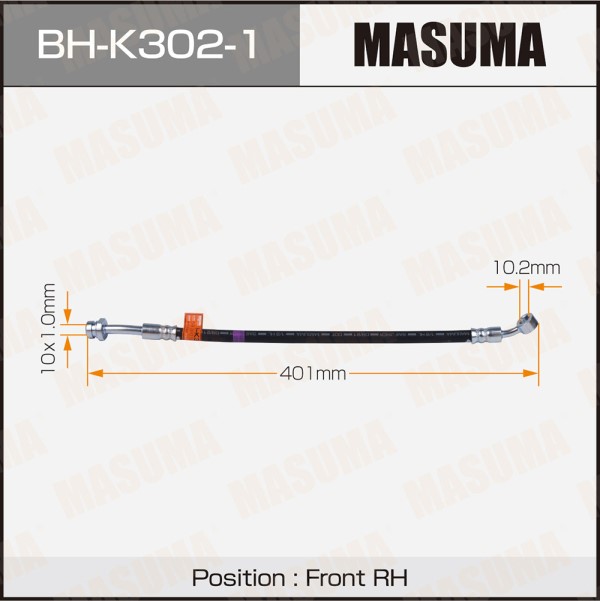 Шланг тормозной MASUMA HYUNDAI- /front/ SANTA FE II RH