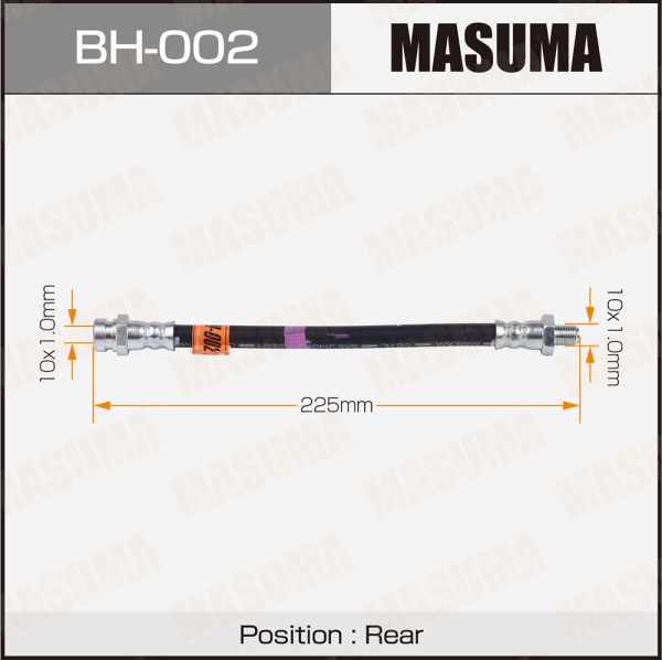 Шланг тормозной MASUMA MMC- /rear/ Pajero, Chalenger, Delica
