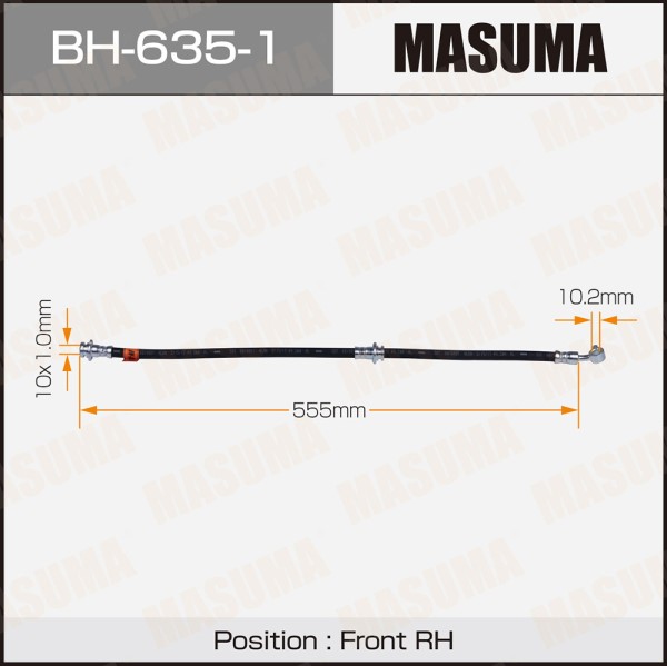 Шланг тормозной MASUMA N- /front/ MURANO Z50 RH