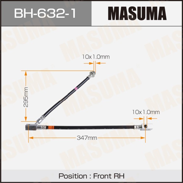 Шланг тормозной MASUMA N- /front/ FX35, FX37,FX50 / S51 RH