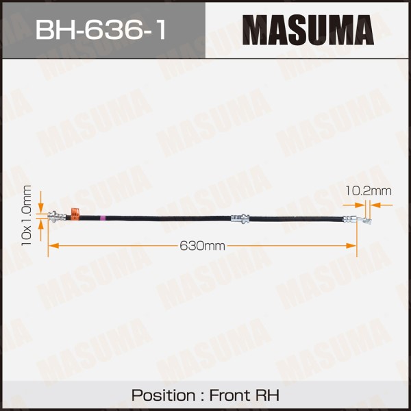 Шланг тормозной MASUMA N- /front/ FX35, FX45 / S50  RH