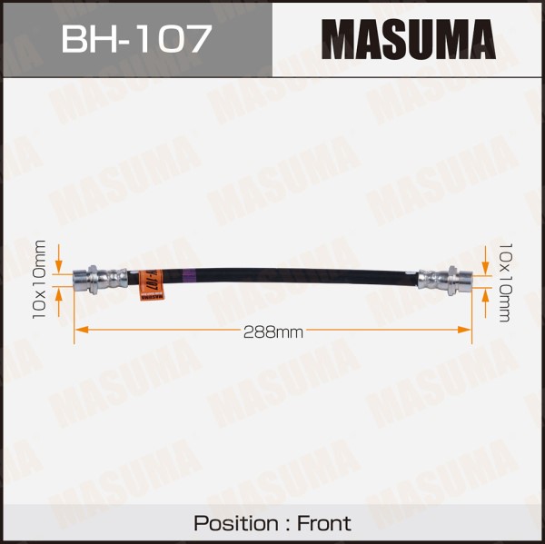 Шланг тормозной MASUMA T- /front/ Land Cruiser Prado ##J9# (9906- ), Surf ##N18# (0008- )
