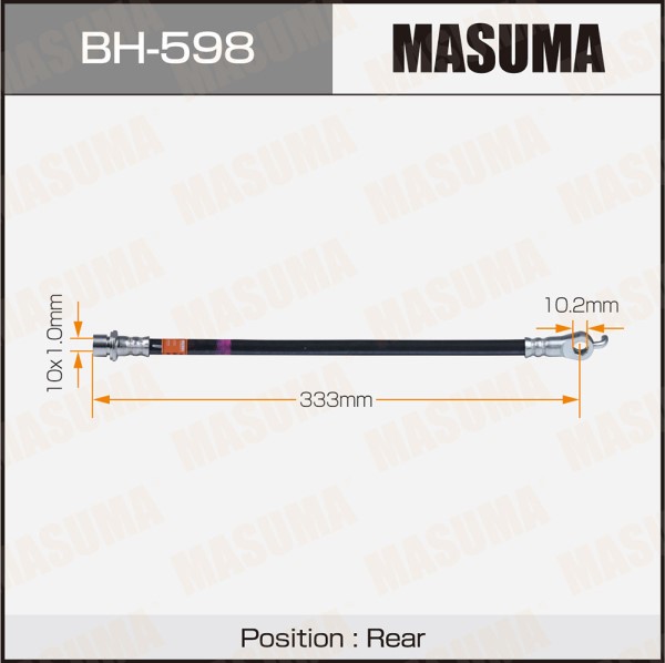 Шланг тормозной MASUMA T- /rear/ LAND CRUISER UZJ200