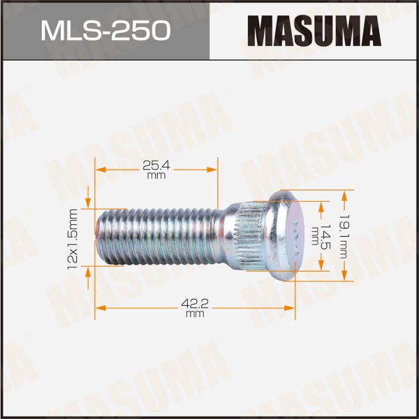 Шпилька MASUMA 12x1.5мм, L=42.2мм / Toyota