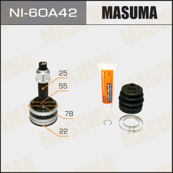 ШРУС MASUMA 22x55x25x42 (1/6)