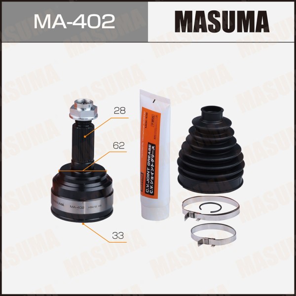 ШРУС MASUMA 33х62х28  (1/6)