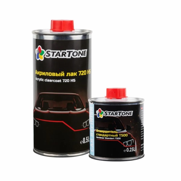 Лак 2+1 HS 2К Startone 720 акриловый (0,5 л.+0,25 л. отверд.)