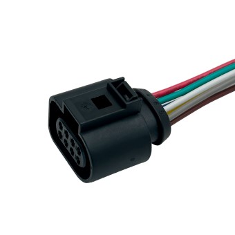 Разъем 1J0973714 (8pin) 8 конт к КПП, к жгуту двери для Skoda; к блоку клапанов пневмоподвески для Kia