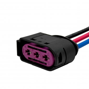 Разъем 1J0937773 (3pin) 3 контакта монтажного блока для Audi, Seat, Skoda, Volkswagen.