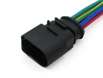 Разъем 1J0973833 (6pin) 6 контактов моторного отсека для Audi, Seat, Skoda, Volkswagen