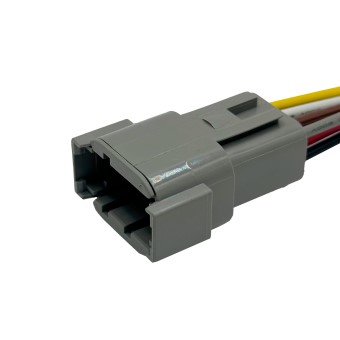 Разъем Deutsch DTM04-8P (8pin) 8 контактов для Г-3302, Кам, МАЗ, УРАЛ, DAF, IVECO, MAN, Mercedes, Renault, Scania, Tatra