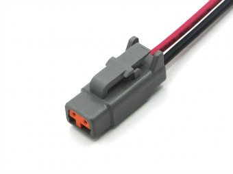 Разъем Deutsch DTM06-2S (2pin) 2 контакта для Г-3302, Кам, МАЗ, УРАЛ, DAF, IVECO, MAN, Mercedes, Renault, Scania, Tatra.