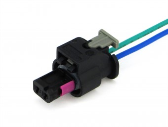 Разъем 4H0973702A (2pin) 2 контакта к форсунке, к регулятору фаз газораспределения для Audi, Skoda