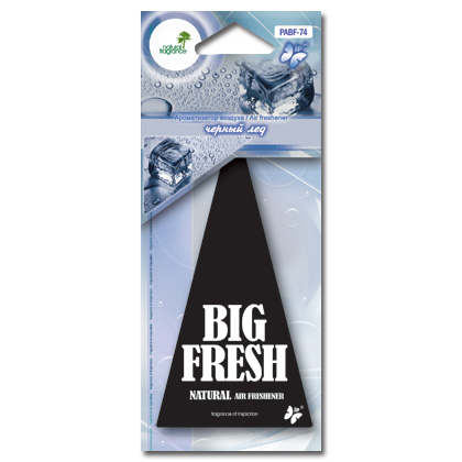 Ароматизатор подвесной BIG FRESH Черный лед