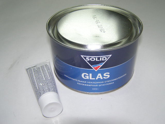 Шпатлевка Solid GLAS 1 кг стекловолокнистая