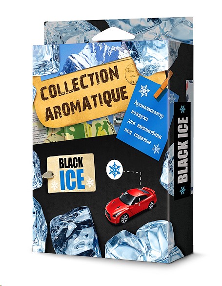 Ароматизатор под сиденье COLLECTION AROMATIQUE Черный лед/вода 200 мл