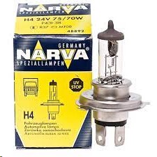 Лампа H4 24V 75/70W P43t н/о