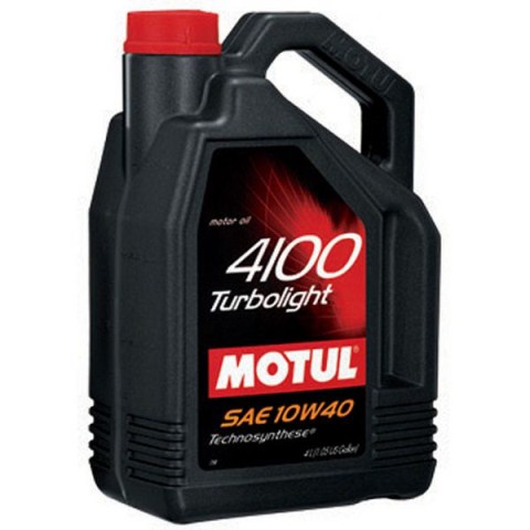 Масло моторное MOTUL 4100 Turbolight 10W40 SN A3/B4 (4л.) п/синт. (бенз.,диз.)
