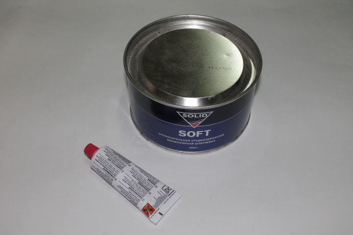 Шпатлевка Solid SOFT 1 кг среднезернистая наполнит.