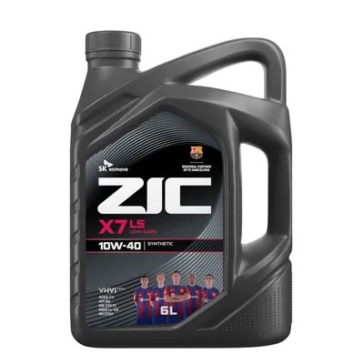 Масло моторное ZIC X7 LS 10W40 SN/CF (6л.) синтетическое (бенз., диз., газ)